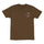 Wave Dot Mens Santa Cruz T-Shirt Dark Chocolate w/grey/orange