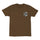 Wave Dot Mens Santa Cruz T-Shirt Dk Chocolate w/Lt Blue