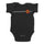 Classic Dot Santa Cruz Baby One Piece Bodysuit Black