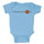 Classic Dot Santa Cruz Baby One Piece Bodysuit Lt Blue
