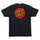 Classic Dot Chest Mens Santa Cruz T-Shirt Black