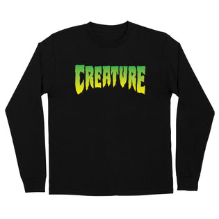 Creature Logo Mens Creature Longsleeve T-Shirt Black