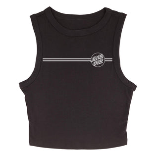 Opus Stripes Womens Santa Cruz Tank Solid Black