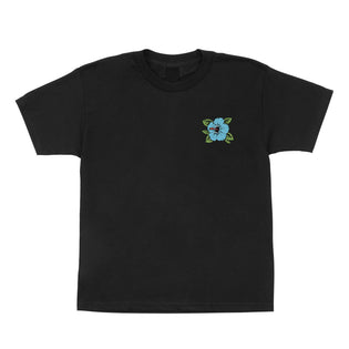Screaming Hibiscus Dot Youth Santa Cruz T-Shirt Dk Chocolate