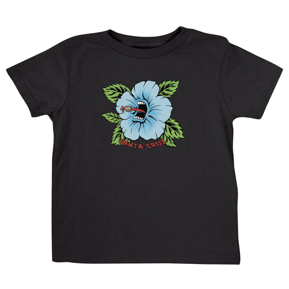 44156419_155531_79029_screaming_hibiscus_front_santa_cruz_kids_tshirt_color_black 