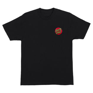 Cruz Embroidered Mens Santa Cruz T-Shirt Black