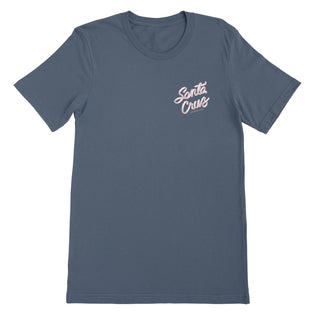 Ribbon Script Womens Santa Cruz T-Shirt Slate