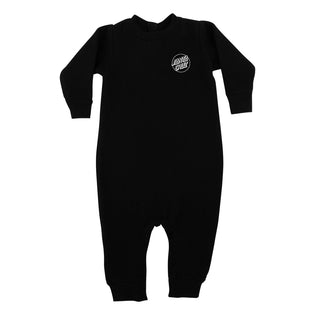 Opus Dot Santa Cruz Baby One Piece Bodysuit Black