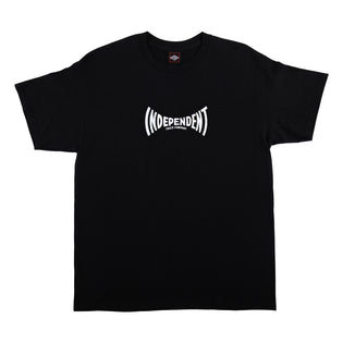 Embroidered Span Mens Independent T-Shirt Black
