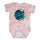 Wave Dot Santa Cruz Baby One Piece Bodysuit Rose Tie Dye