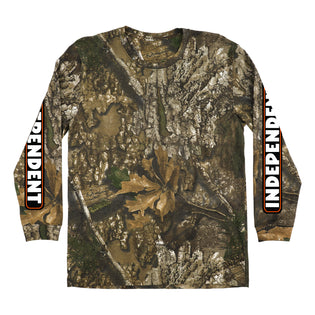 Bar Logo Mens Independent x Realtree Longsleeve T-Shirt Realtree APX