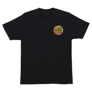 Tie Dye Dot Mens Santa Cruz T-Shirt Black