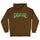 Creature Logo Mens Hoodie Brown w/Green