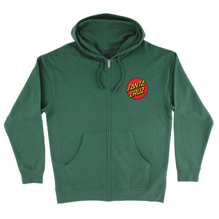 Classic Dot Womens Santa Cruz Zip Hoodie Black
