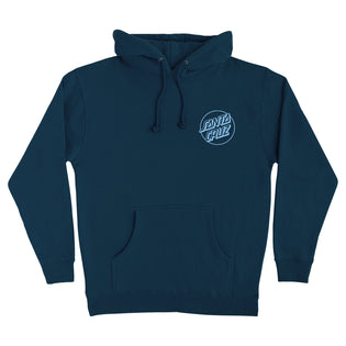 Opus Dot Mens Santa Cruz Hoodie Black w/White