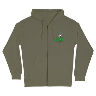 Strike Fast Relic Mens Creature Zip Hoodie Army