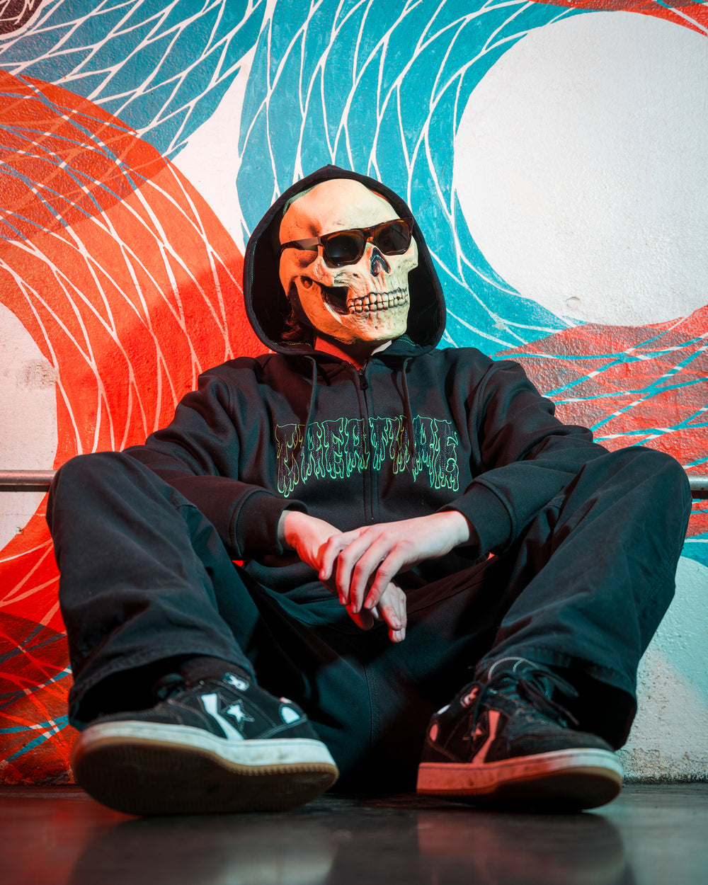 Hesher Flame Zip Hoodie | Men's Skate Clothing | Creature Canada