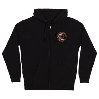 MFG Moon Dot Mens Santa Cruz Zip Hoodie Black