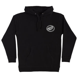 Collage Oval Dot Mens Santa Cruz Hoodie Black