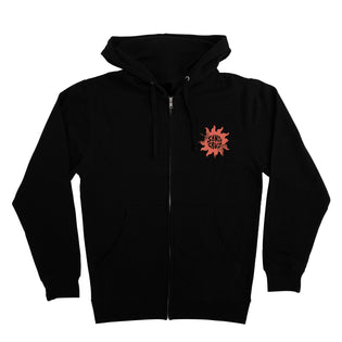 Sun Daze Womens Santa Cruz Zip Hoodie Black