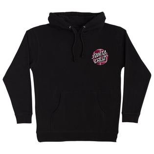Tartan Plaid Dot Mens Santa Cruz Hoodie Black