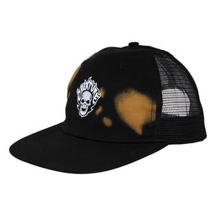 Bonehead Flame Creature Trucker Hat Green Flannel