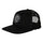 Dressen Skull Rose Independent Snapback Hat Black