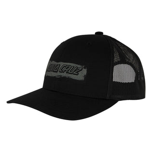 Cut Strip Santa Cruz Trucker Hat Black