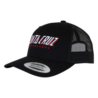 Big Strip Snapback Santa Cruz Hat Black