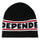 Bar Logo Independent Skull Beanie Black