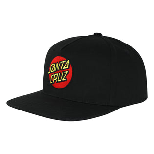 Classic Dot Snapback Youth Santa Cruz Hat Black