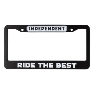 Bar Logo Independent License Plate Frame Black