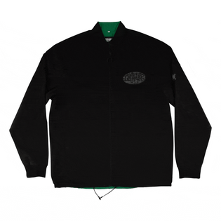 Crash & Burn Mens Creature Reversible Jacket Black/Green