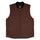 Built To Grind Mens Independent Canvas Vest Chocolate