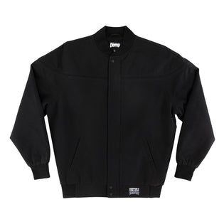 Hesher Flame Mens Creature Bomber Jacket Black