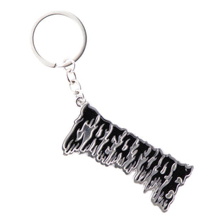 Hesher Flame Creature Keychain Silver