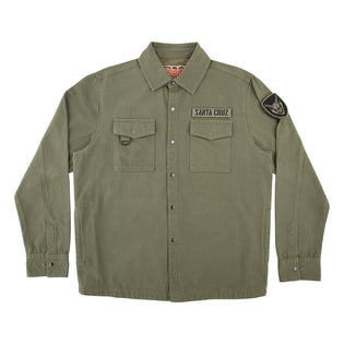 Stranger Things Crawl Mens Santa Cruz Military Jacket Army