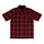 Belmont Mens Independent Flannel Shirt Black/Red