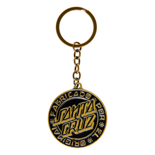 Loco Dot Santa Cruz Keychain Matte Gold