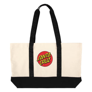 Classic Dot Santa Cruz Tote Bag Natural/Black