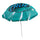 Wave Dot Santa Cruz Beach Umbrella Teal