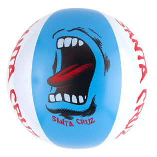 Screaming Mouth Santa Cruz Beach Ball Blue/White