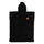 Classic Dot Santa Cruz Hooded Towel Poncho Black
