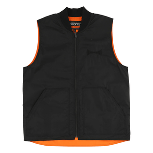 BTG Mens Independent Reversible Work Vest Black/Orange