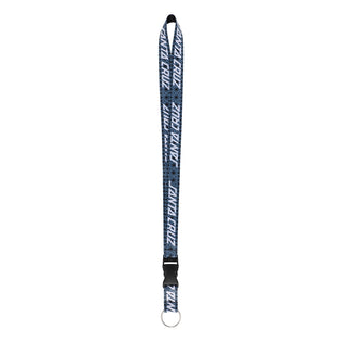 Lucky Strip Santa Cruz Lanyard Key Chain Blue Luck