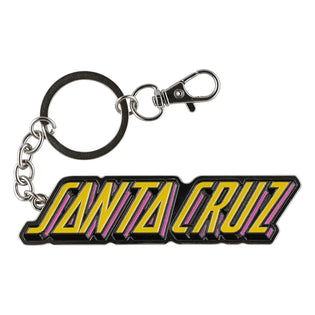 Big Strip Santa Cruz Key Chain Silver