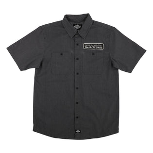 Free On The Streets Mens Independent Shirt Ash w/Black Stripes
