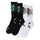 Vector Contest Santa Cruz Socks X2 Pairs Black/White Multi
