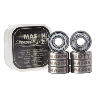 Mason Silva G3 Bronson Skateboard Bearings No Color