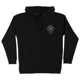 Bonehead Flame Mens Creature Hoodie Black